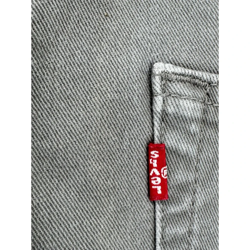 Levi's 513 Jeans 30x30 Slim Straight Pants Mens Grey Denim Jeans Casual Workwear